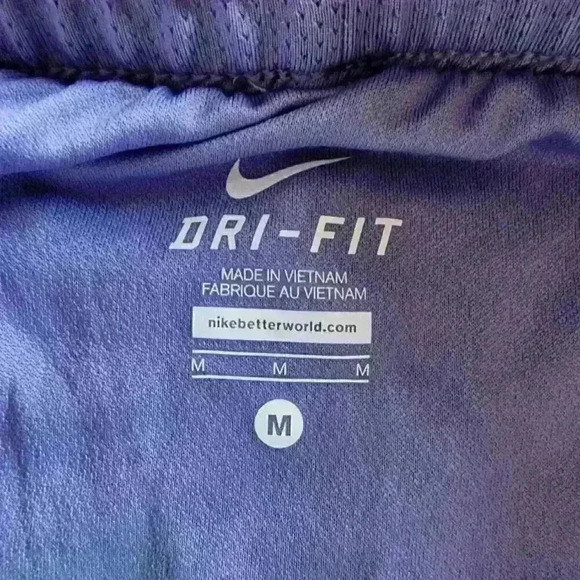 Nike Dri Fit Women's Athletic Running Workout Exercise Shorts Purple - Picture 9 of 9